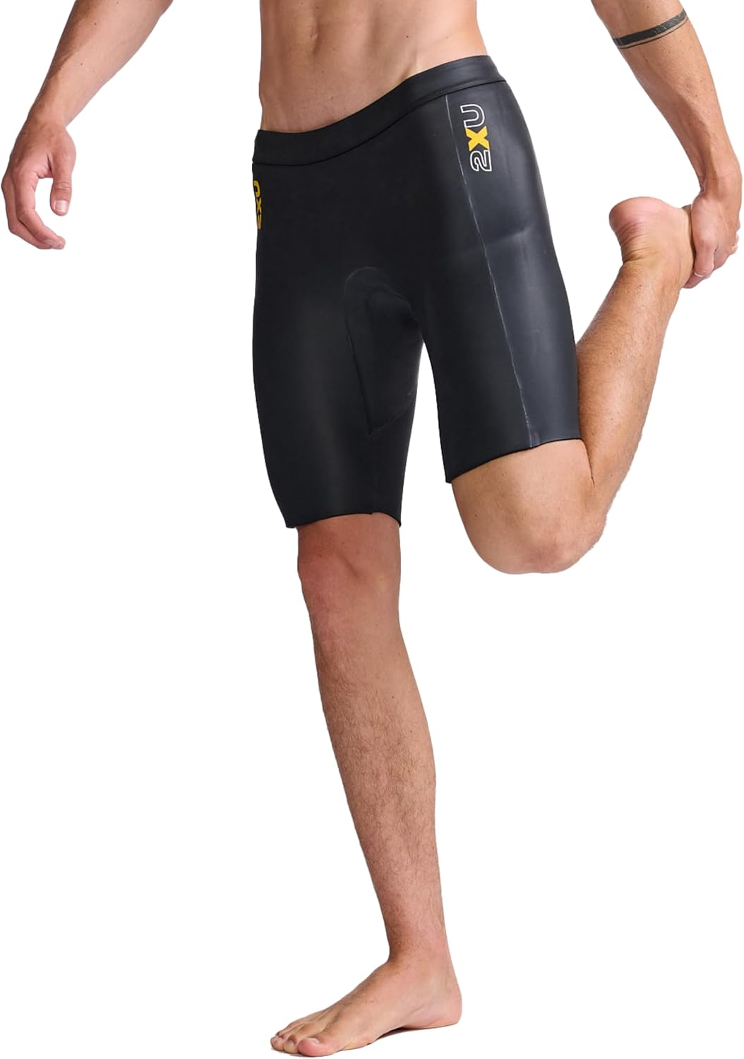 2XU - Propel Buoyancy Short - Rubber Nylon Material for Swimming - Black