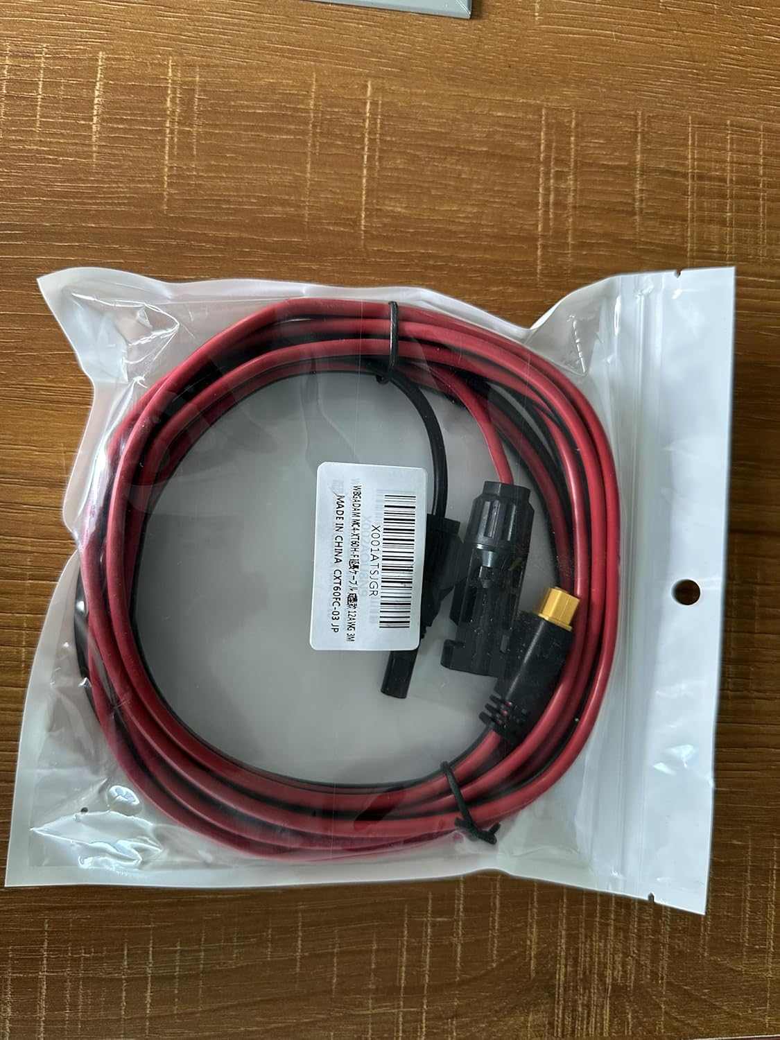 3M Solar to XT60-F Extension Cable 12AWG, Solar Panel to Battery Adapter, for Portable Power Station,Generator image number 1