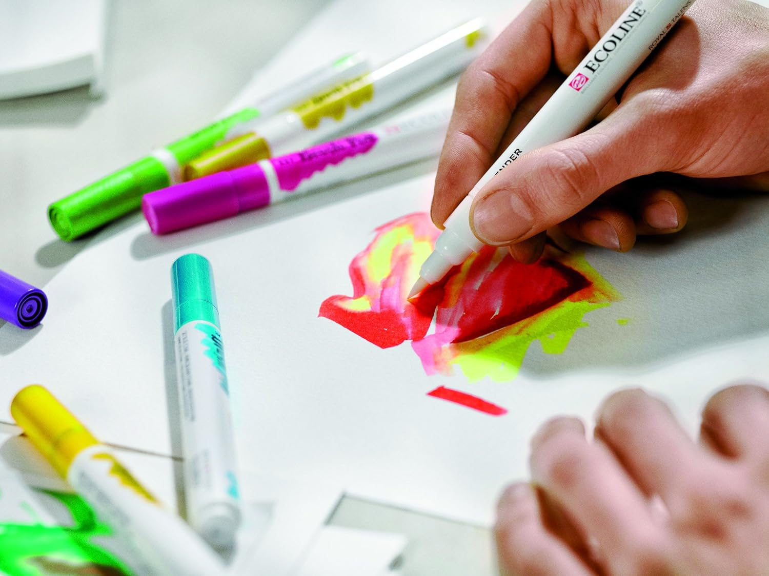 Talens Ecoline BRUSHPEN X5 Violet image number 5