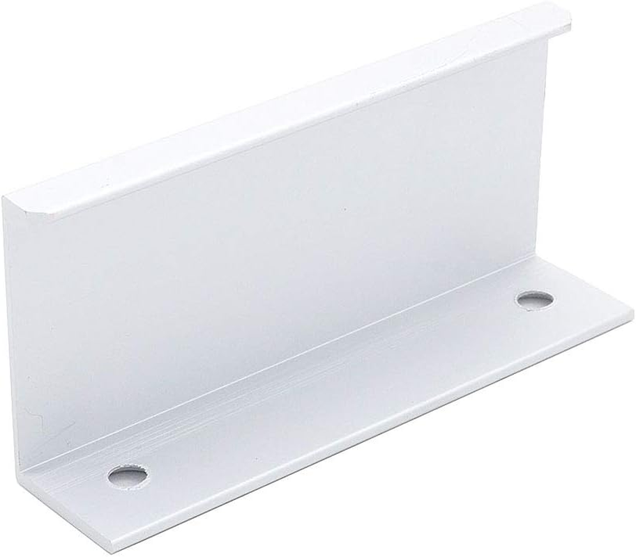 Set of 8 NUZAMAS Kitchen Lip Pull Handles, Aluminum Alloy, Silver Color, Door Handles, Concealed Finger Pull Handle for Home Kitchen Door Drawer Cabinet, 8Cm image number 1