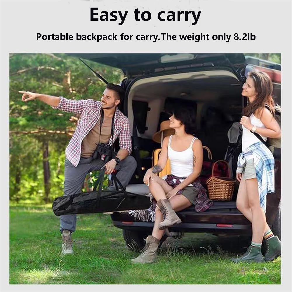 Projector Screen and Stand, 100-Inch Portable Indoor Outdoor Projection Screen16:9 Aspect Ratio 4K HD, Foldable Anti-Crease Double Sided Movie Screen with Carry Bag, Ideal for Office and Home Theater image number 5