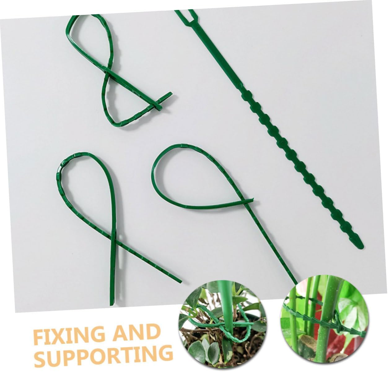 BCOATH 200Pcs Gardening Plant Support Strap Soft Plant Ties Tape for Outdoor Material image number 5