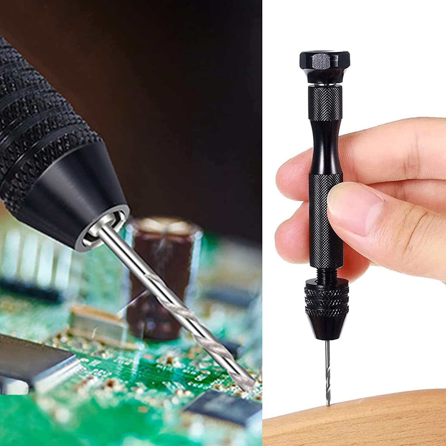 12Pcs Mini Twist Drill Bit Set, Micro Engraving Drill Bits, HSS 2.35Mm Shank Titanium Coated 0.5Mm to 2.0Mm Tiny Drill Bit Hole Drilling Tool for DIY Resin Jewelry Amber Beads image number 2