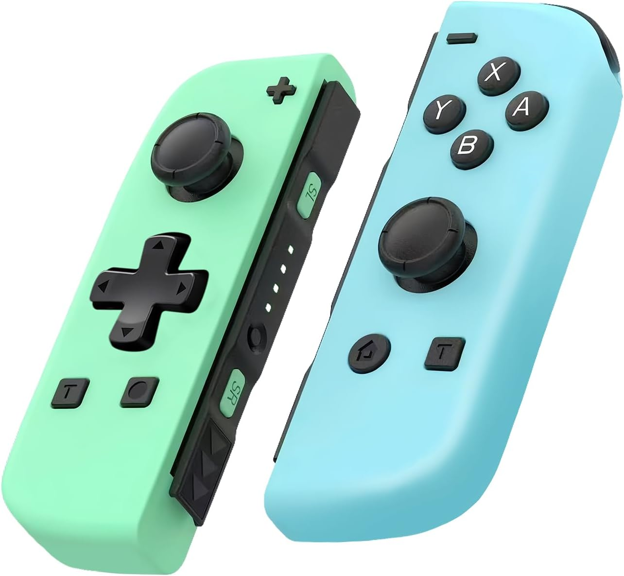 Versatile Wireless Controller for Switch - Compatible with Switch Console, Lite and OLED - J-C Replacement with Two Motors, 6-Axis Gyro and Wake-Up Function (Blue-Green)