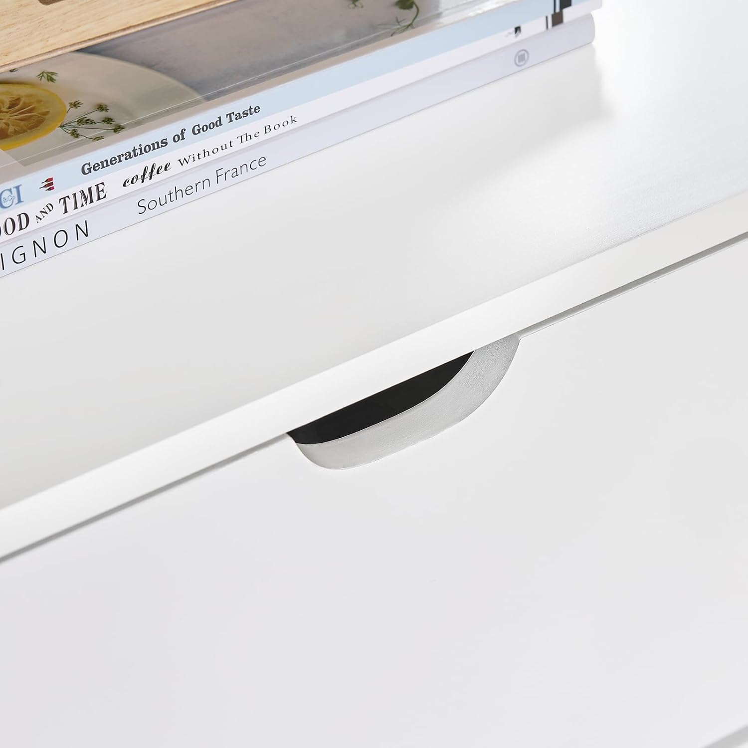 Sobuy Bedside Table Night Stand Table Lamp Table with 2 Storage Drawers Small Side Table Furniture for Bedroom White FRG258-W