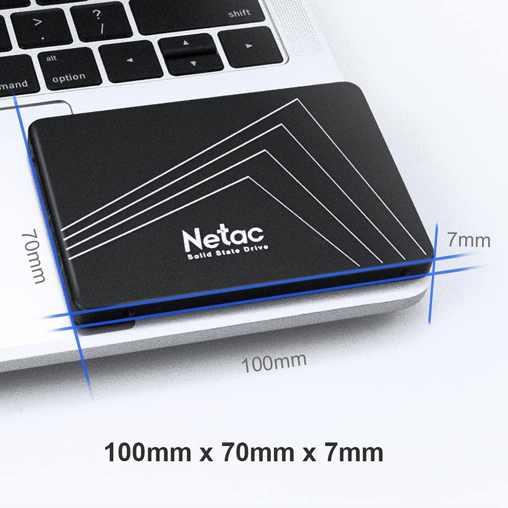 Netac 1TB Internal SSD SATA III 6Gb/S 2.5-Inch/7Mm PC Solid State Drives 3D NAND TLC Desktop Laptop Memory (Black) image number 4