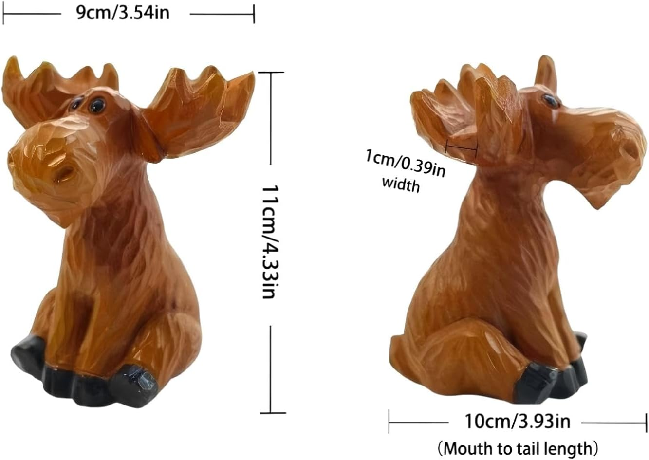 Deer Eyeglasses Holder & Desk Organizer &ndash; Resin Glasses Stand, Phone Stand, Cute Nightstand & Office Decor for Eyewear, Sunglasses, Keys, and Pens image number 3