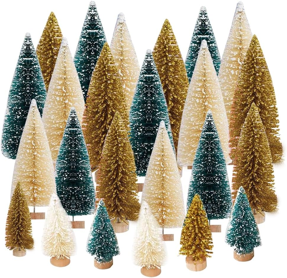 Yahpetes 24 Pcs Christmas Trees image number 6