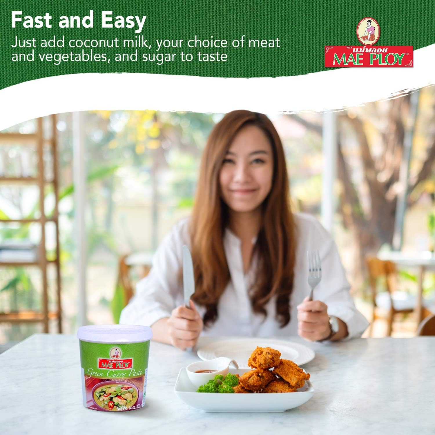 Mae Ploy Green Curry Paste, 400 G image number 3