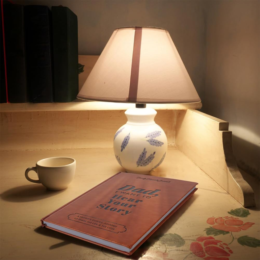 Geli I Want to Hear Your Story, a Father'S or Mother Guided Journal Book to Share His/Her Life Story Journal, Dad/Mother Journal Book with Durable Leather Wrapped, Portable Journal School Supplies (Dad-Brown)