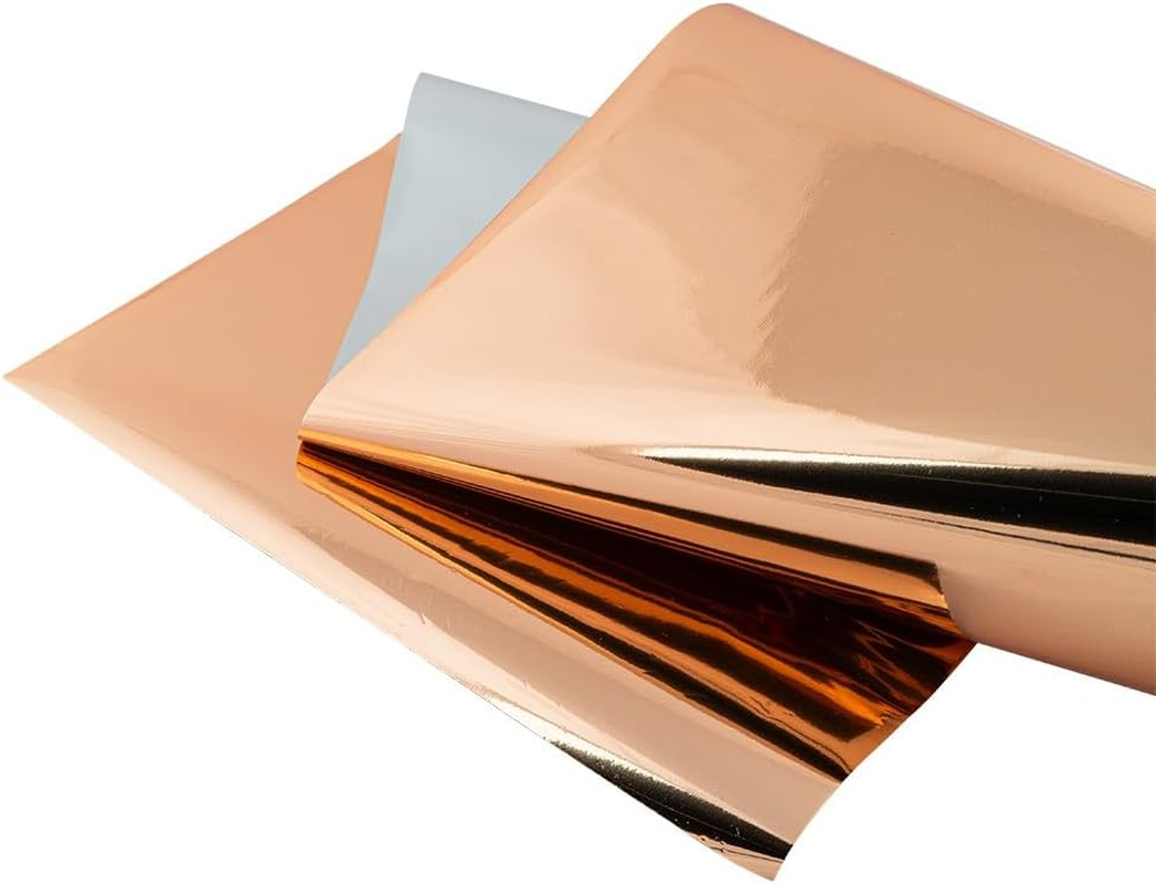 Ideen Mit Herz Metallic Transfer Films | Partly with Holographic Effect | for Different Surfaces | Gloss Film | 6 Rolls (Assorted 05) - Sorting 04 image number 5