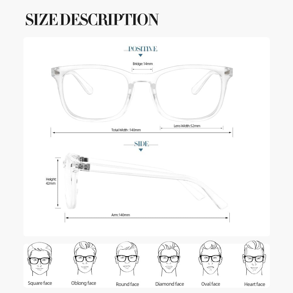 NZKNP Blue Light Glasses for Woman,Blue Light Glasses,Blue Light Glasses Men,Bluelight Glasses Womens,Fake Glasses image number 4