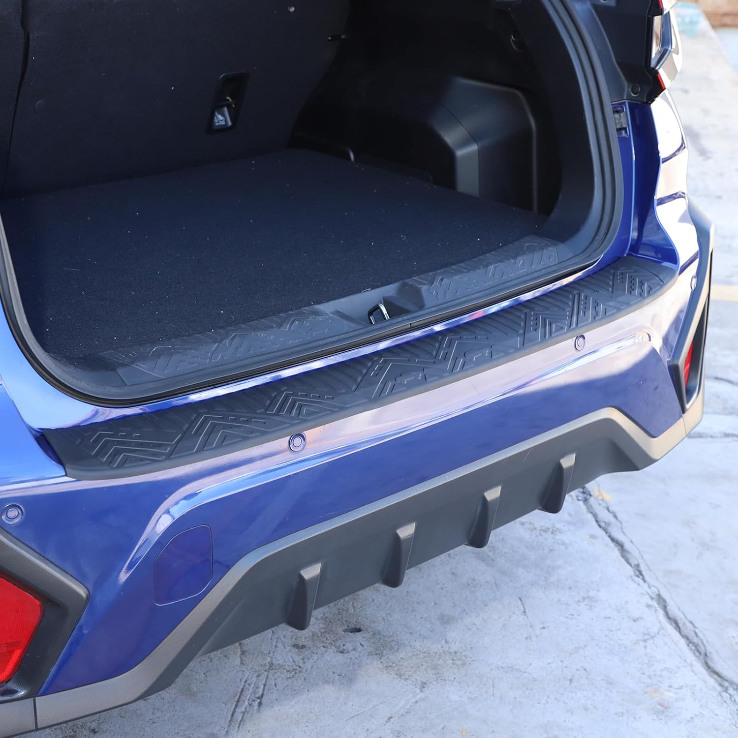 Rear Bumper Protector Compatible with Subaru Crosstrek 2024-2025 Accessories | TPE Tailgate Guard Cover Trim | 1PC Set (2024-2025) image number 1