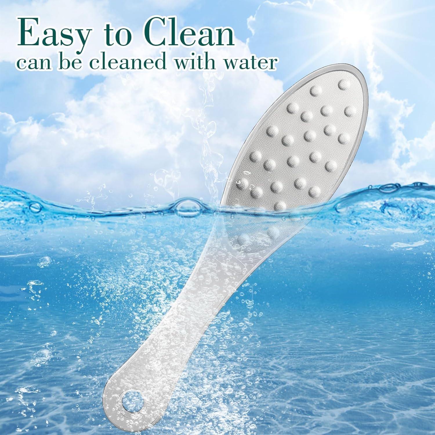 Stainless Steel Foot File, Metal Foot Scraper, Professional Foot File Callus Remover Double-Sided Foot Rasp Scrubber Pedicure Foot Care Tools for Wet & Dry Skin Heel Grater for Feet (Silver, One Size) image number 4