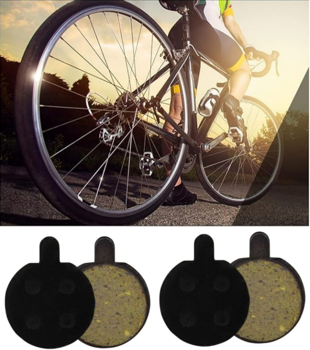 2 Pairs Resin Semi Metallic Bike Disc Brake Pads, 4Mm Thickness Semi-Metallic Brake Pad Replacement for Zoom DB280 DB350 DB450, Mountain Road Bike Cycling Bicycle MTB Organic Resin Disc Brake Pad image number 3
