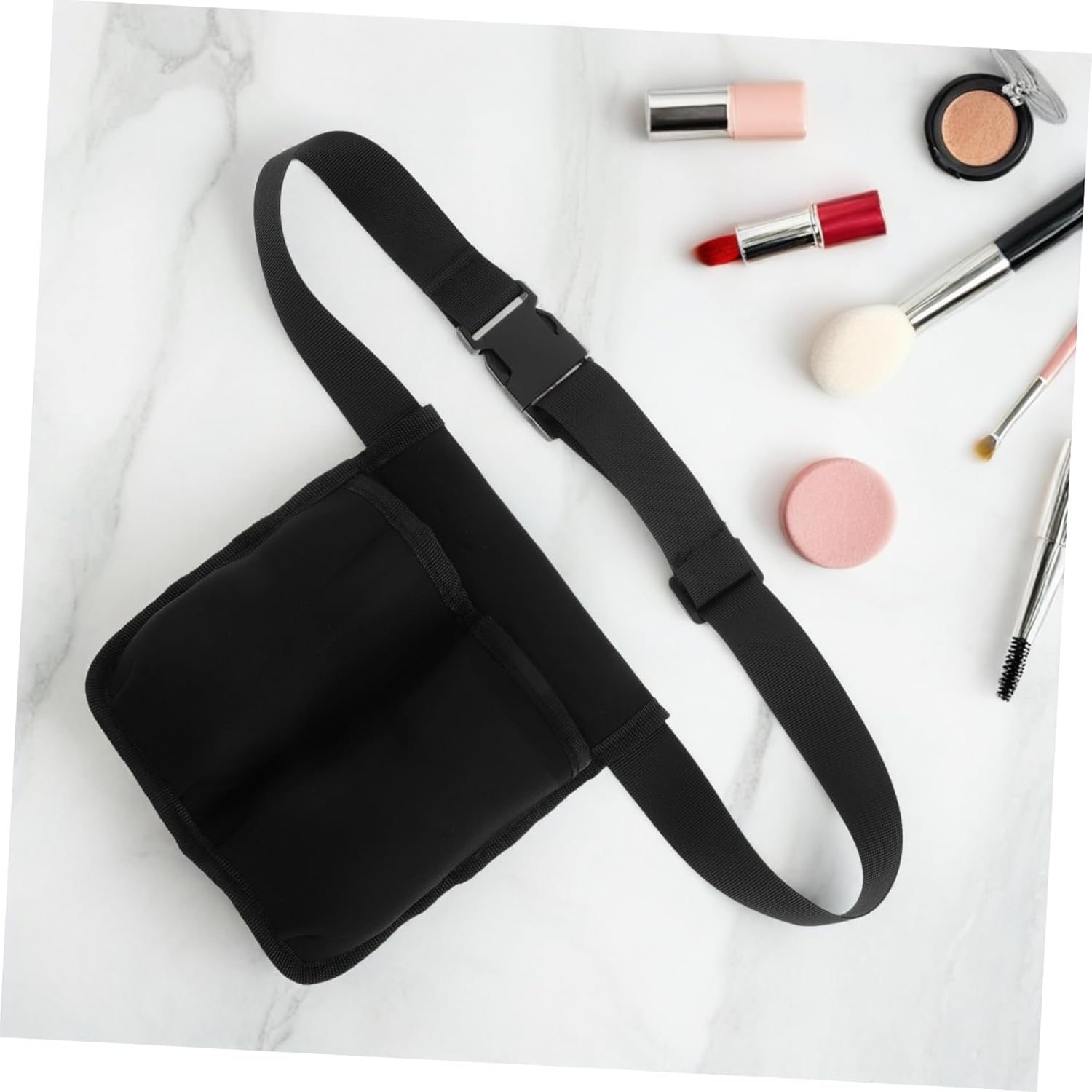 VALICLUD Adjustable Belt Waist Organizer for Massage Oil Holder Dual Pockets Essential Oil Carry Case for Therapists Protects Bottles during Travel and Home Use image number 3