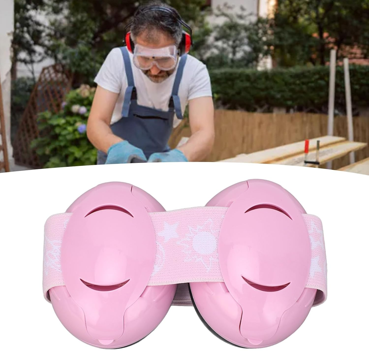 Ear Muffs, Adjustable Baby Headphones Noise Cancelling Earmuffs, Improves Sleep Noise Cancelling Headphones for Concerts Sporting Events Travel image number 6