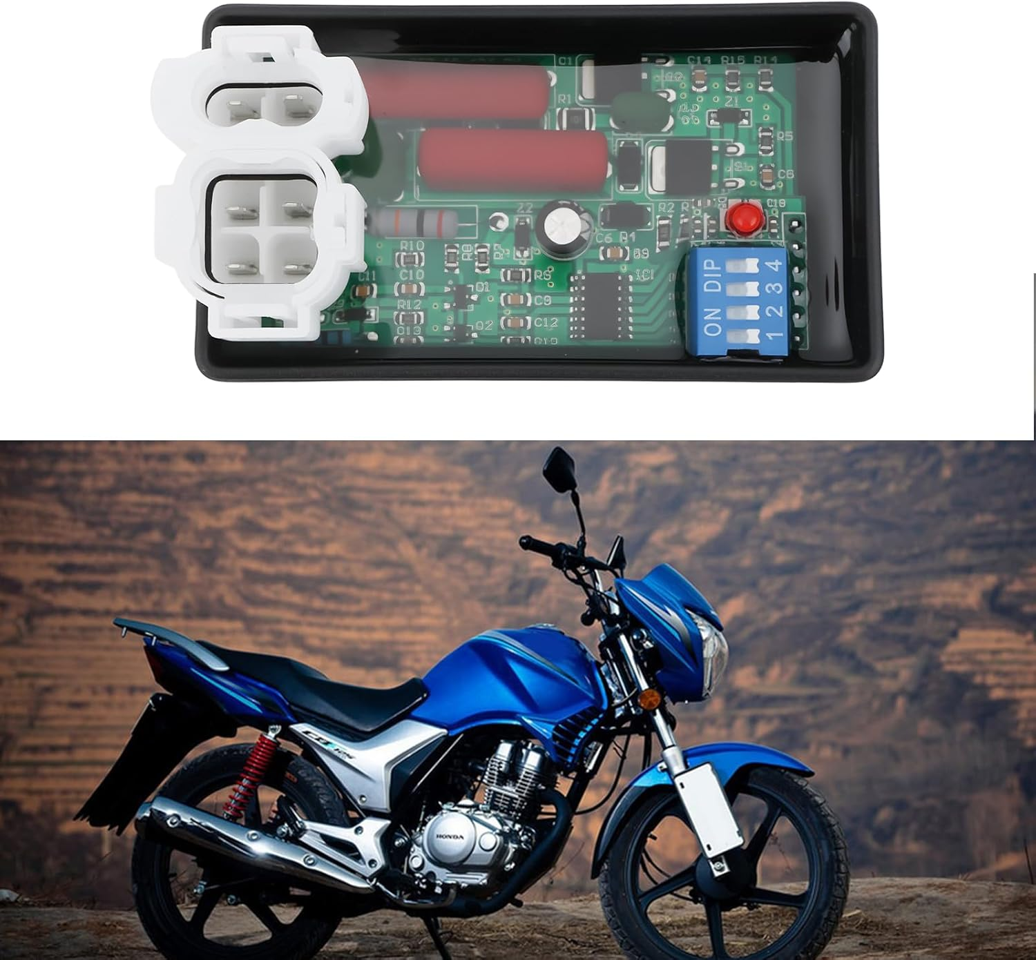 Motorcycle 6 Pin AC CDI Ignition Compatible with SKUA150 CRF230 CB125 74.5X41.5X23.5Mm image number 2