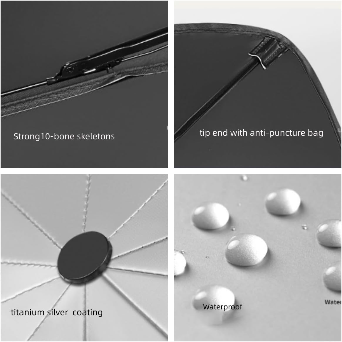 Large Car Sunshade Front Windshield with Safety Hammer Car Windscreen Sun Shade Umbrella Sunshade UV Rays Protector Car Shades for Most Cars Suvs image number 1