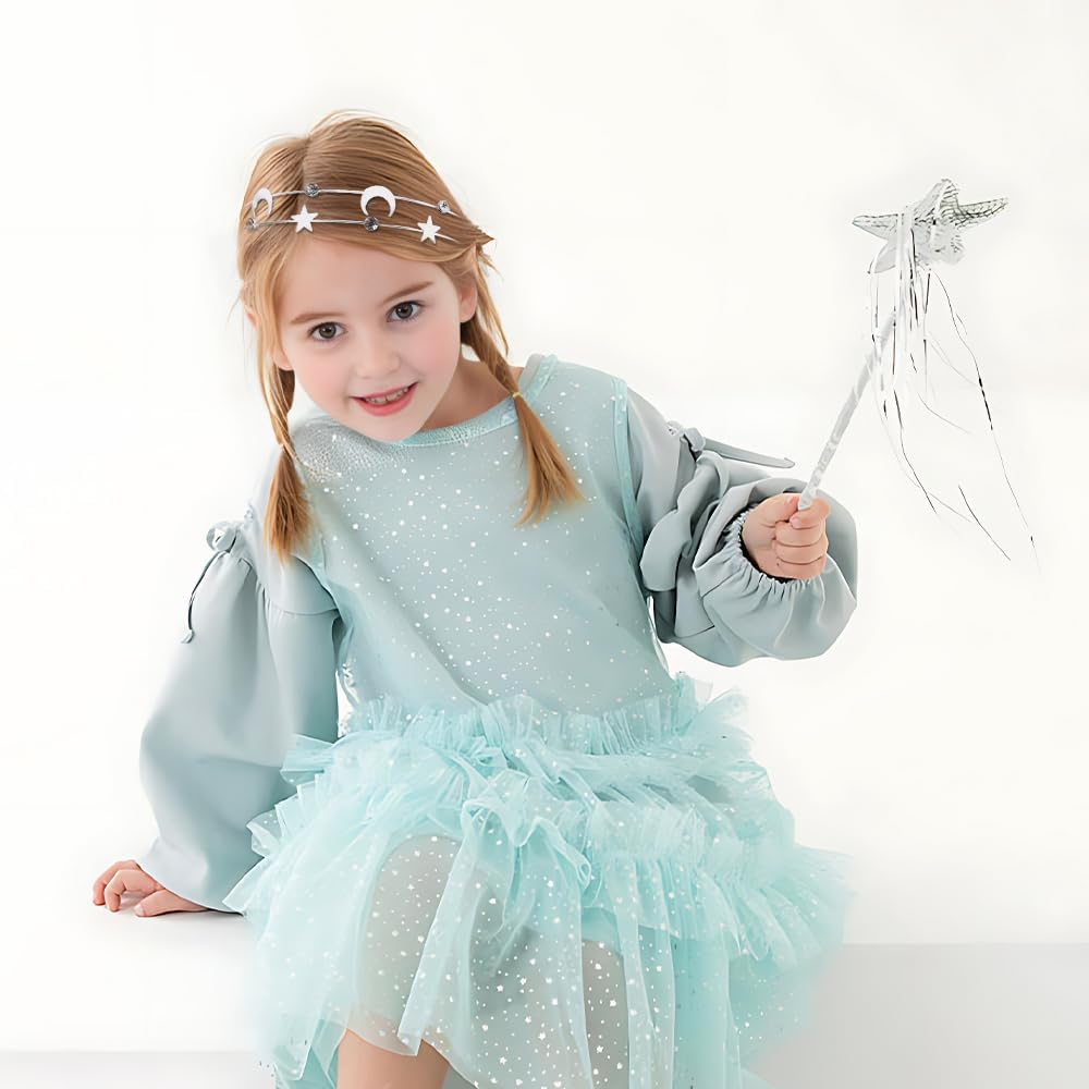 Pack of 2 Moon Five-Pointed Stars Headbands, Hair Accessories for Girls image number 3