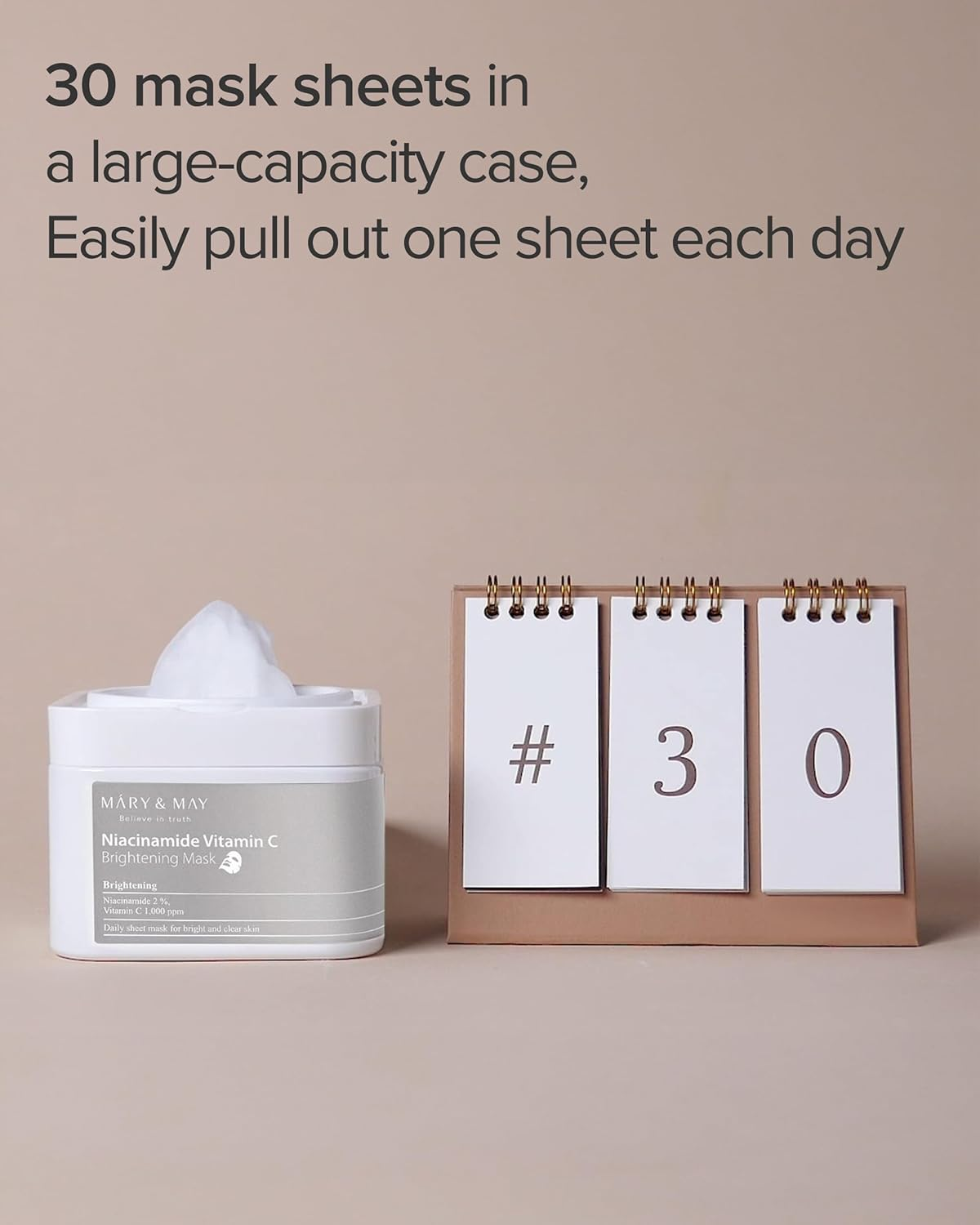 Mary and May Niacinamide Vitamin C Brightening Mask Sheet 30-Pieces image number 5