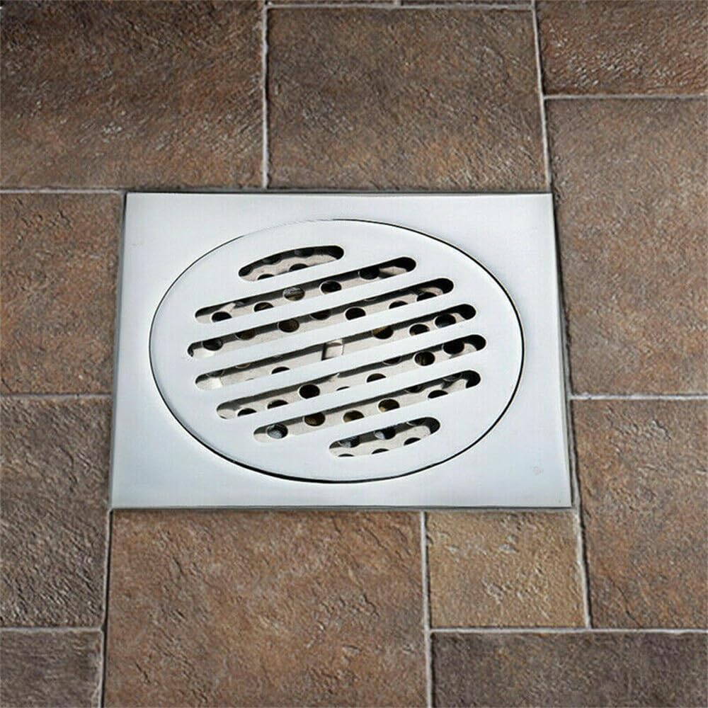 Tile Insert Floor Waste Shower Grate Drain Brass Bathroom Shower Kitchen AU image number 2