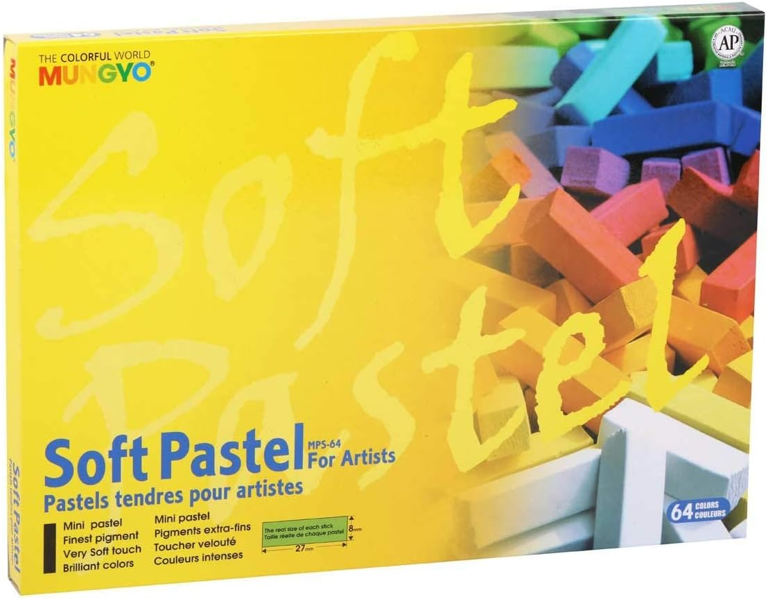 Mungyo Square Soft Half Stick Pastels 32-Piece Set image number 1