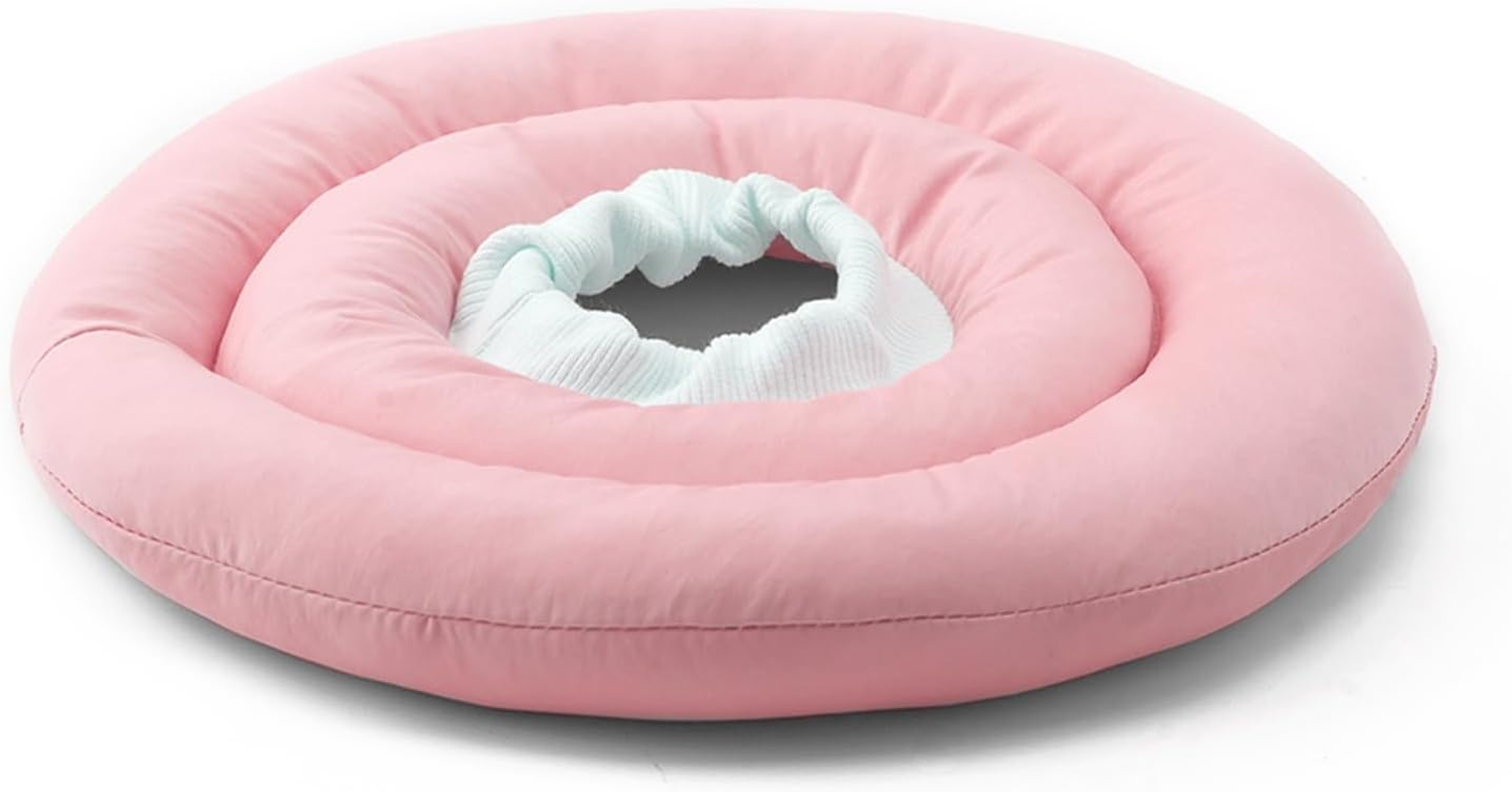 OHCOZZY Cat Collar with Adjustable Waistband, Soft Cat Collar with Anti-Leak Function, after Surgery Pet Protective Collar (Size M, Pink) image number 3