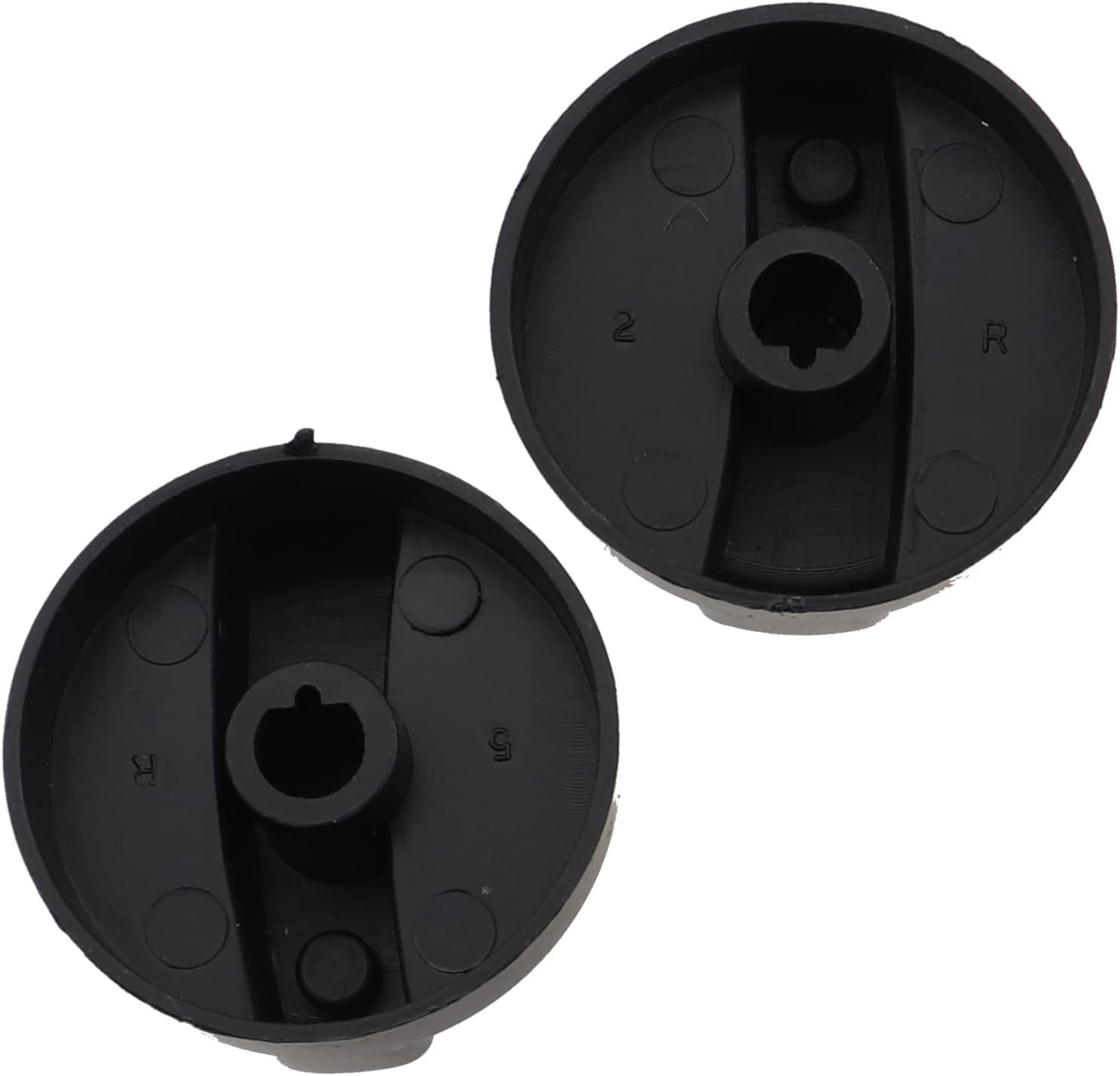 Caishun 4PCS 1.7 Inch Black Patio Heater Control Knob Universal Control Knob Replacement Part Patio Heater Plastic Control Knob Protector Natural Gas Cooktop Accessory for Fireplaces and Gas Grills image number 1