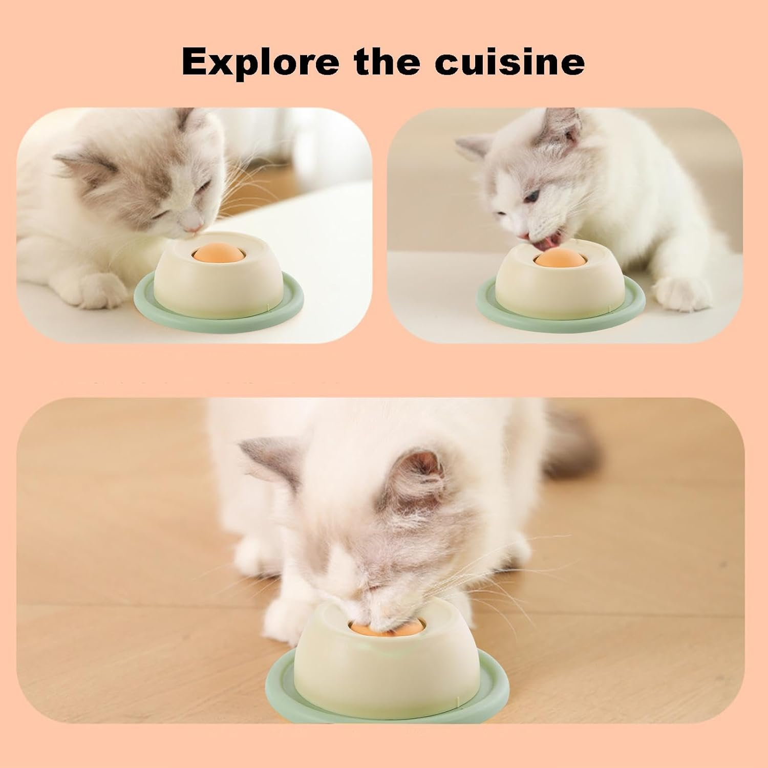 Shurzzesj Licking Plate for Dogs | Interactive Slow Feeder Rotating | Fun Food Bowl anti Vomiting Puzzle Cats Toy for Pets image number 5