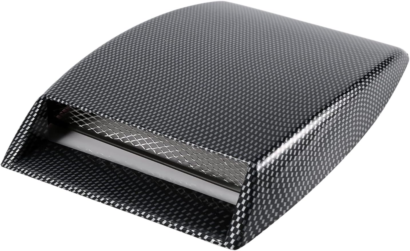 Universal Car Classy Air Flow Intake Scoop Bonnet Fit for Vent Sticker Cover Hood for Stylish Look Fit Most Cars and Vehicles ABS Material (Black)