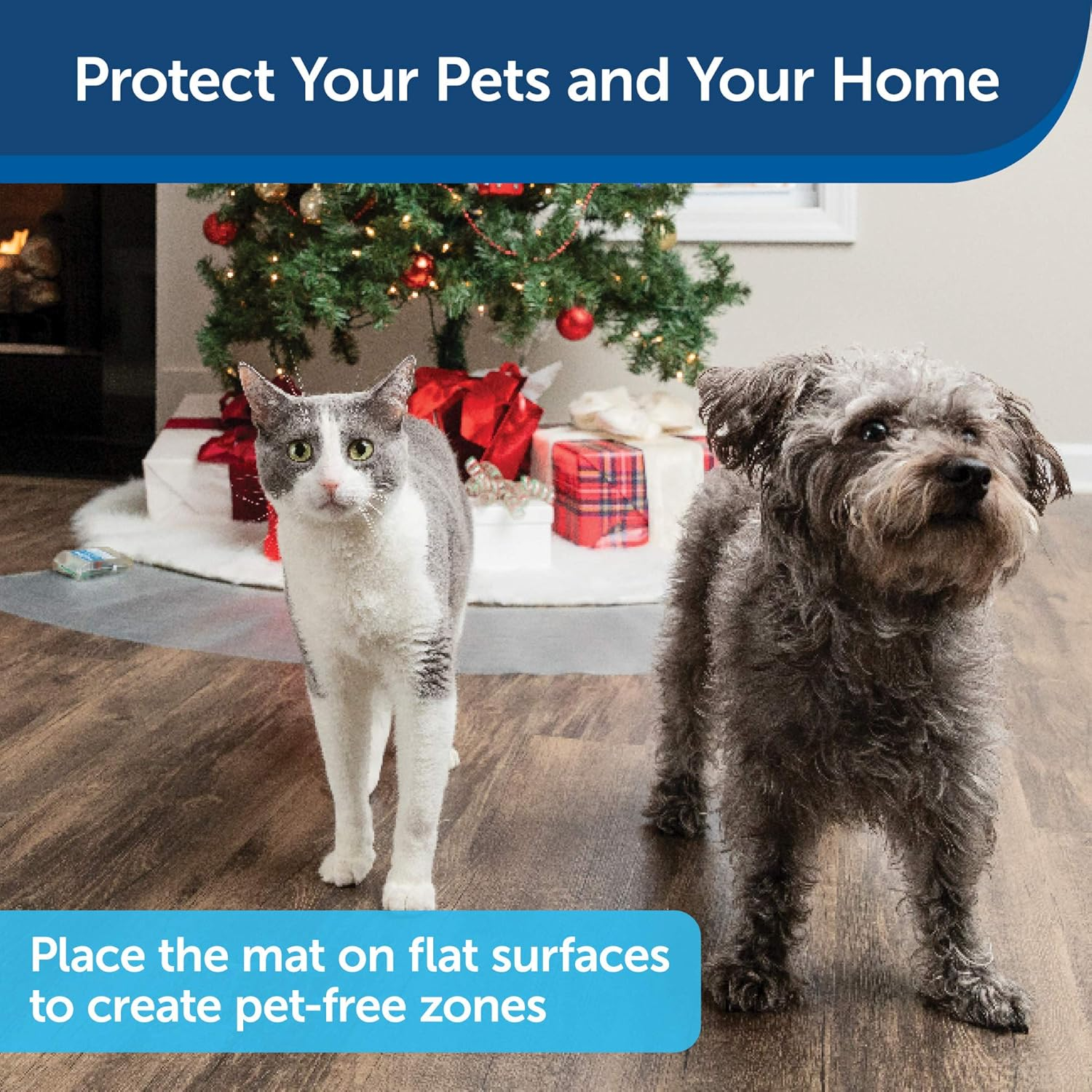 Petsafe Scatmat Indoor Pet Training Mat for Dogs and Cats, Curved Size 50 X 12 Inch - Pet Proof Your Home with This Battery-Operated Electronic Repellent Mat, Includes Adjustable Correction Settings image number 3