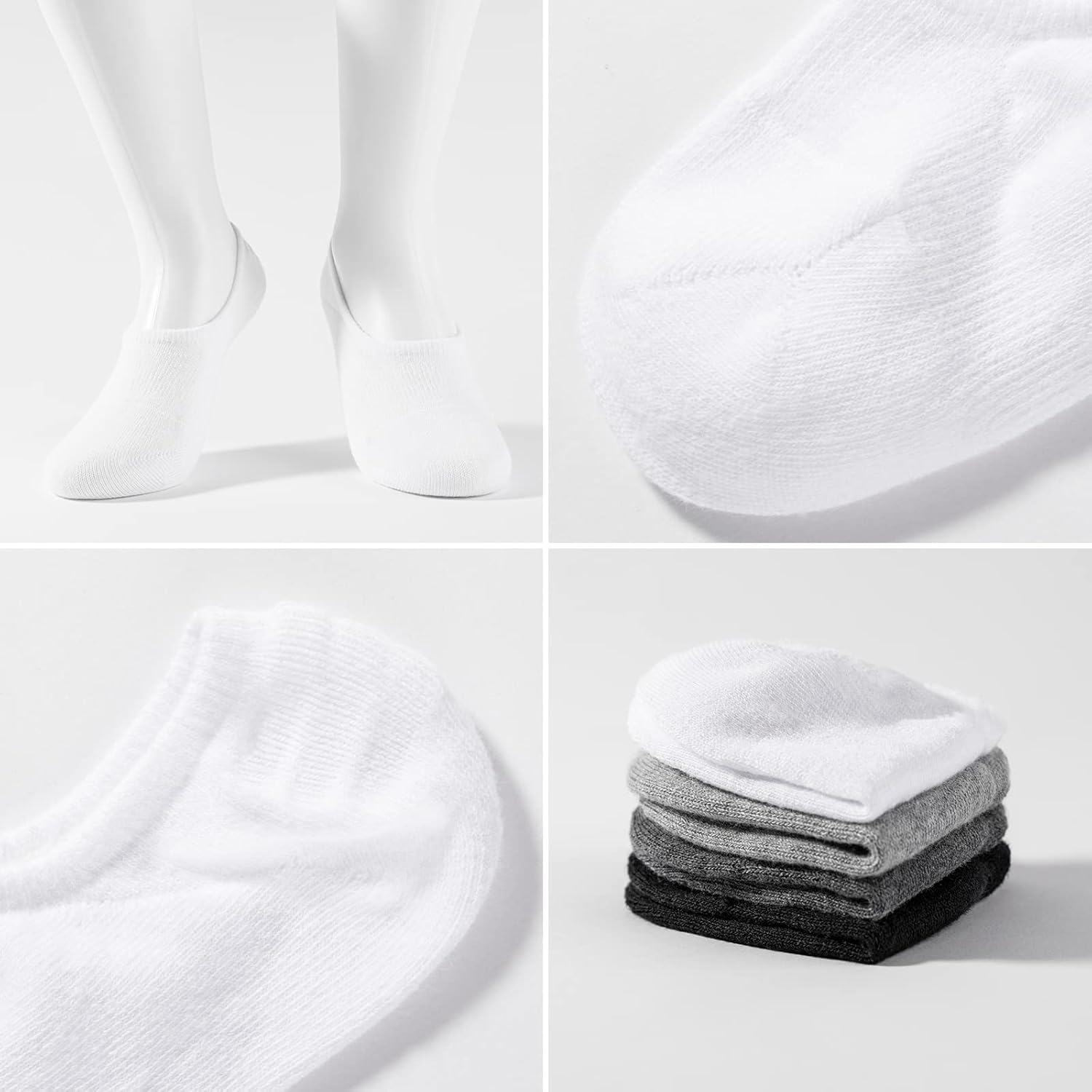 Heatunk No Show Socks for Women and Men: Low Cut, Anti-Slip, Athletic, Novelty, Casual Invisible Liner Socks image number 3