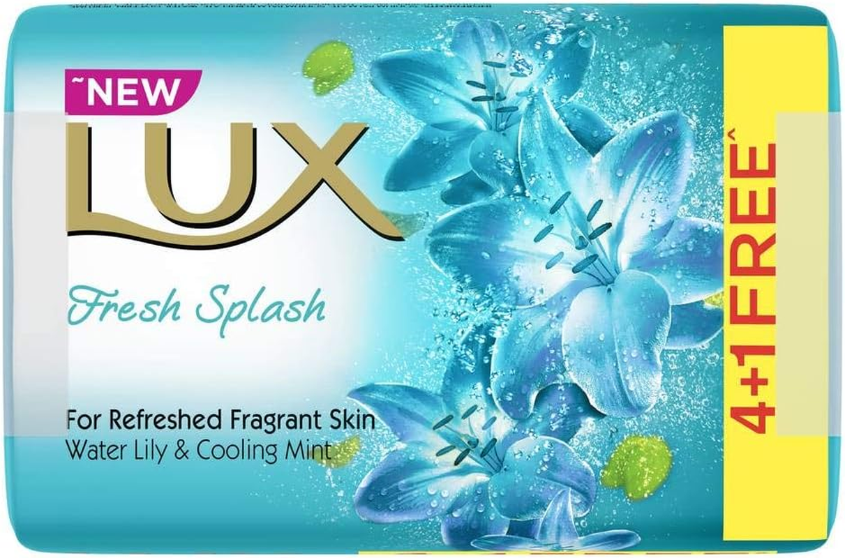 Lux Fresh Splash Soap, 4X100G + 1Free image number 2