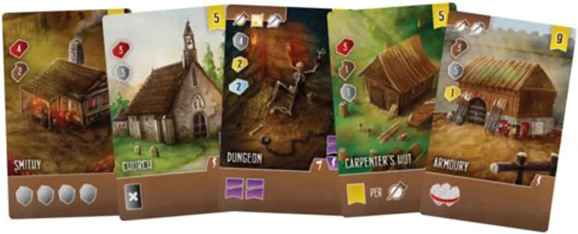 Meeple Architects of the West Kingdom 1-5 Players 60-80 Min Age: 12+ image number 2