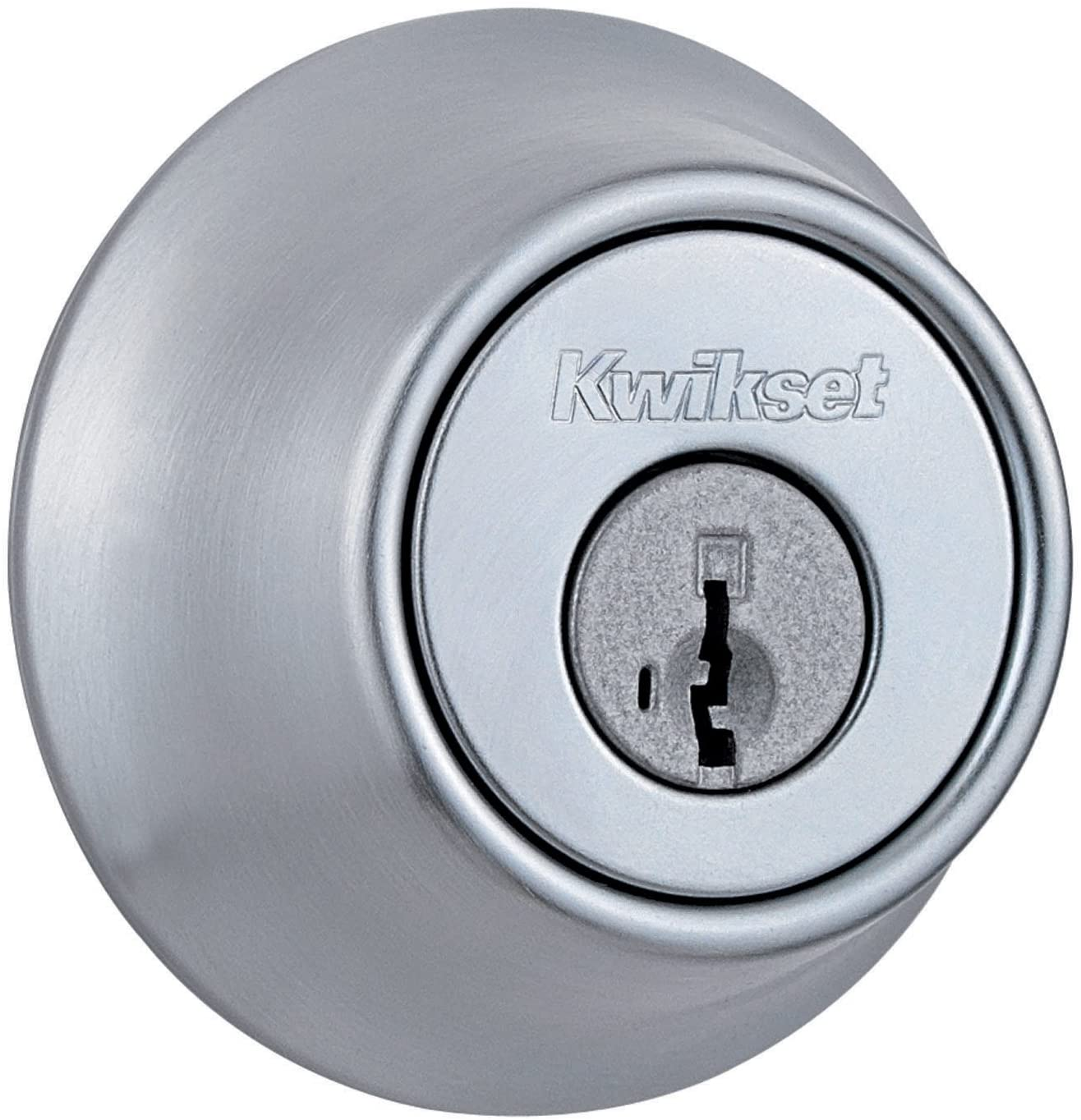 Kwikset 660 Single Cylinder Deadbolt Featuring Smartkey in Satin Chrome
