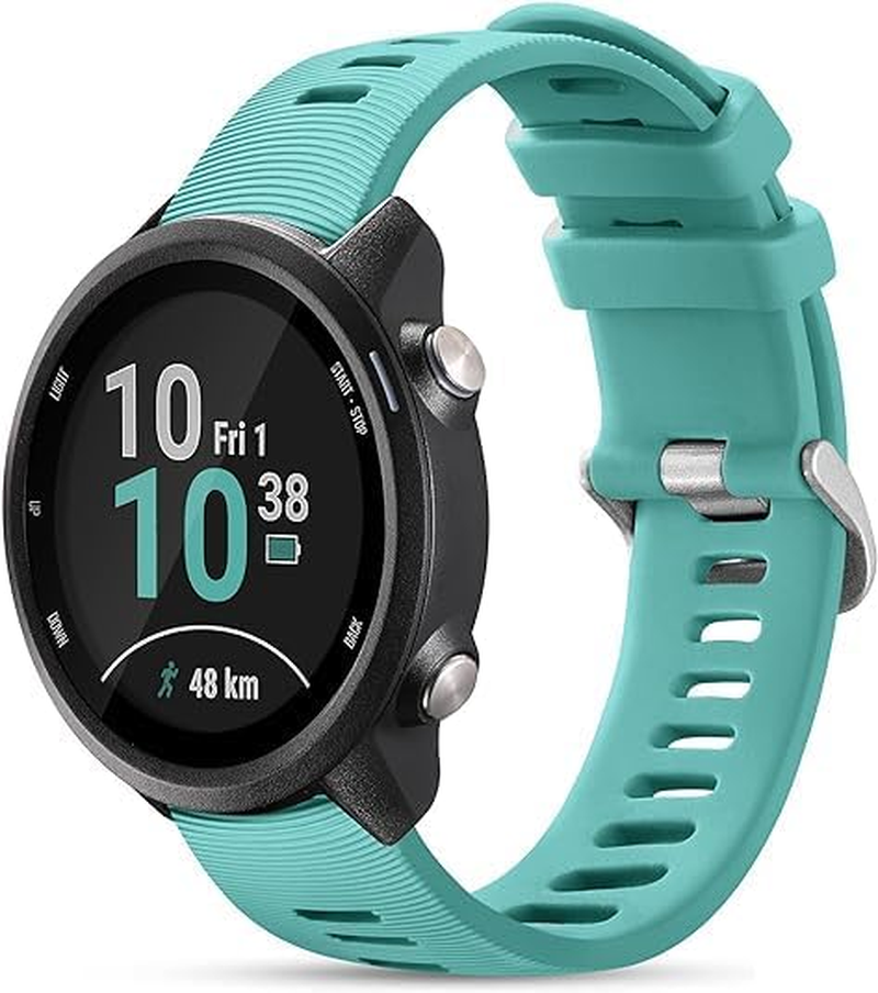 Compatible with Garmin Forerunner 245/645/55 Watch Band, 20Mm Sport Strap for Galaxy Watch 6/5/4 Vivoactive 3 Forerunner 645/245 Music Band, Soft Wristbands for Garmin Venu/Venu Sq/Vivomove HR