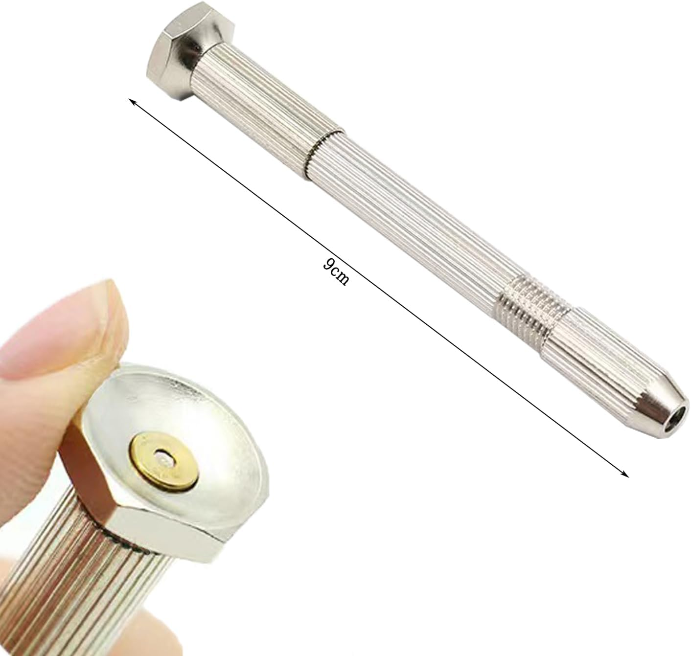 0.3-3.0Mm Mini Hand Drill with 10Pcs 0.8-3.0Mm Twist Drill Bits Set Wood Bodhi Plastic Drilling Kit 11Pcs Hand Twist Drill Set image number 4