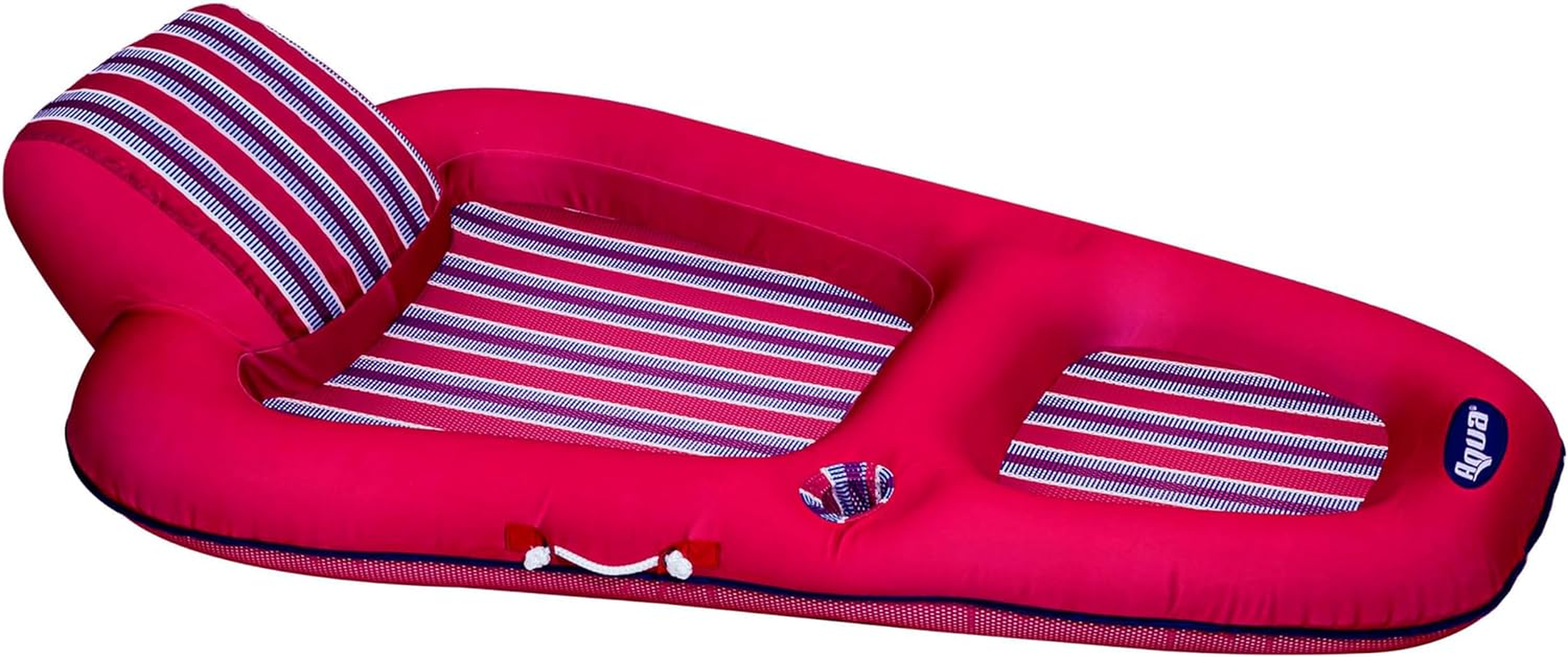 Aqua Leisure Luxury Water Lounge, X-Large, Inflatable Pool Float with Headrest, Backrest & Footrest, Lime Floral Trip Print, (L X W): 63 X 36