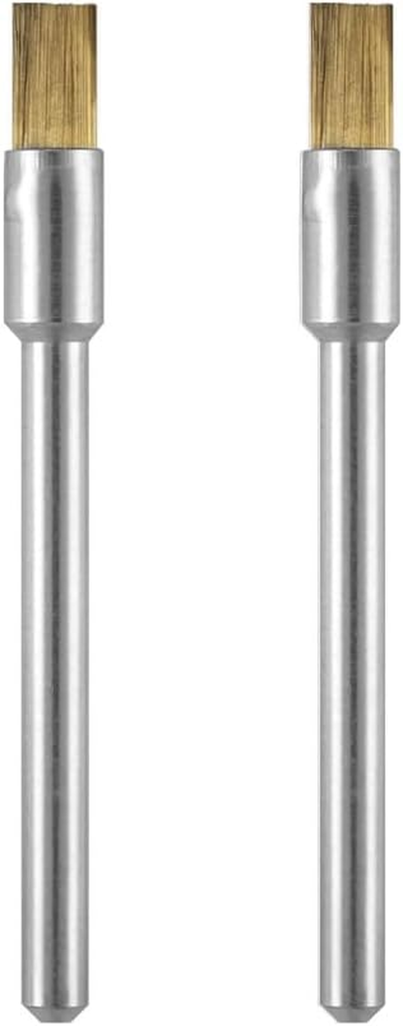 Dremel 537 Brass Brush Accessory Set, 2 Brushes (3.2 Mm) for Cleaning Soft Metals like Gold, Bronze or Copper image number 4