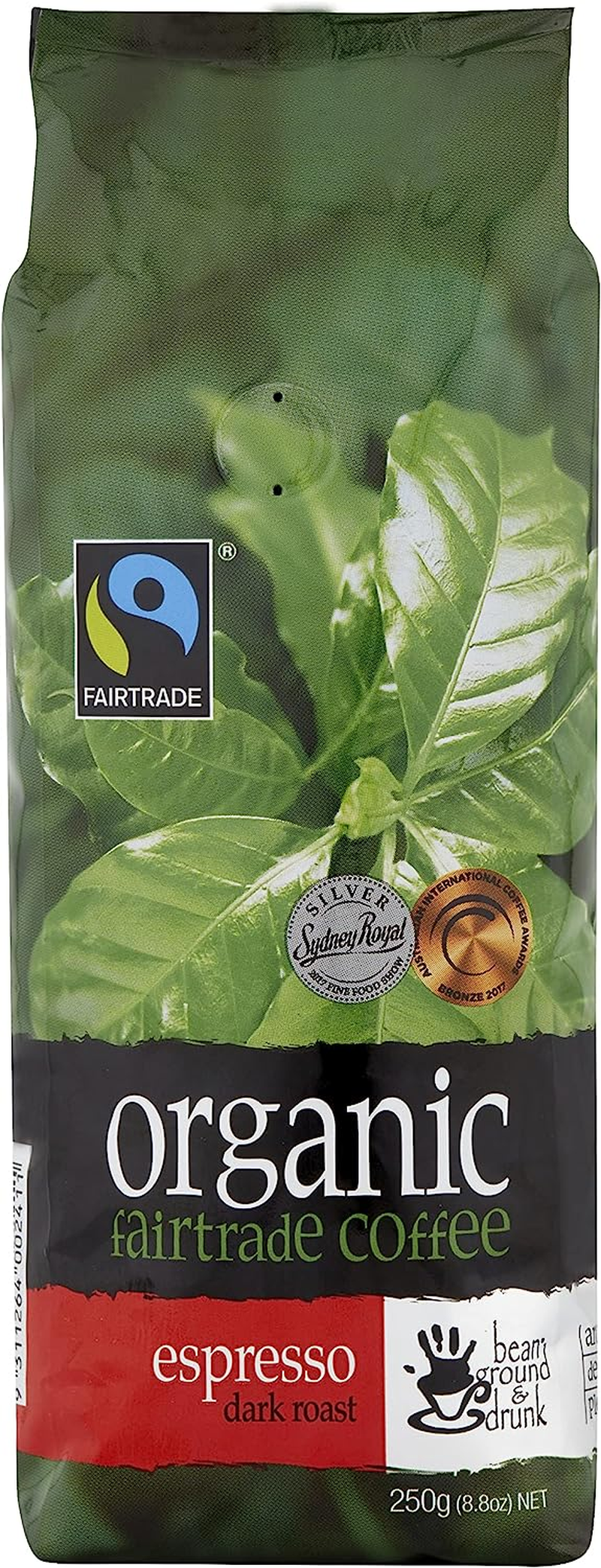 Bean Ground & Drunk Coffee Beans Espresso 250G