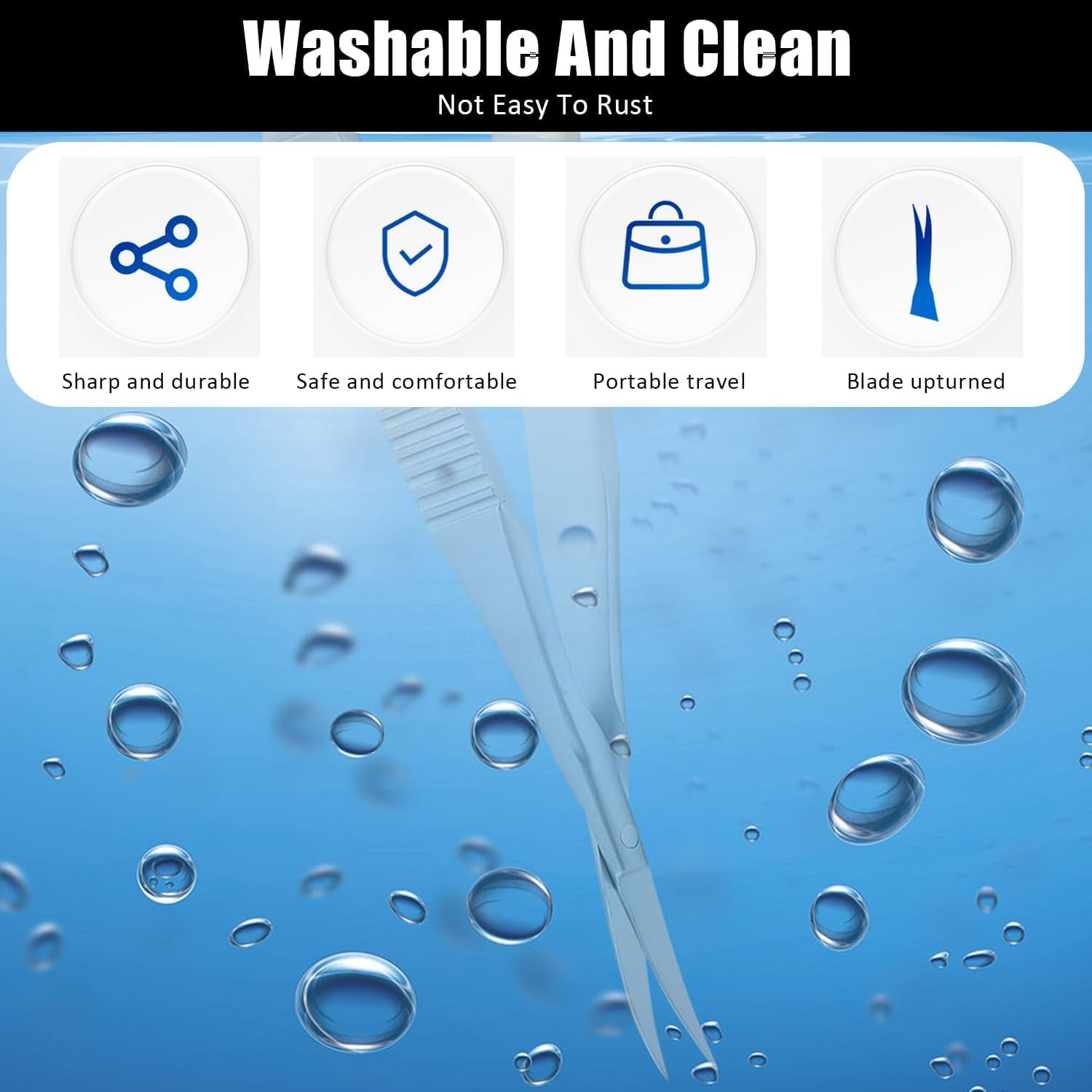 1 Pcs Curved Iris Scissors, Micro Scissors, Fine Straight Nail Scissors, Cuticle Trimmer Straight, Pointed Tip Grooming Kit, Curved Micro Scissor, for Dry, Dead Skin,Skin Car image number 1