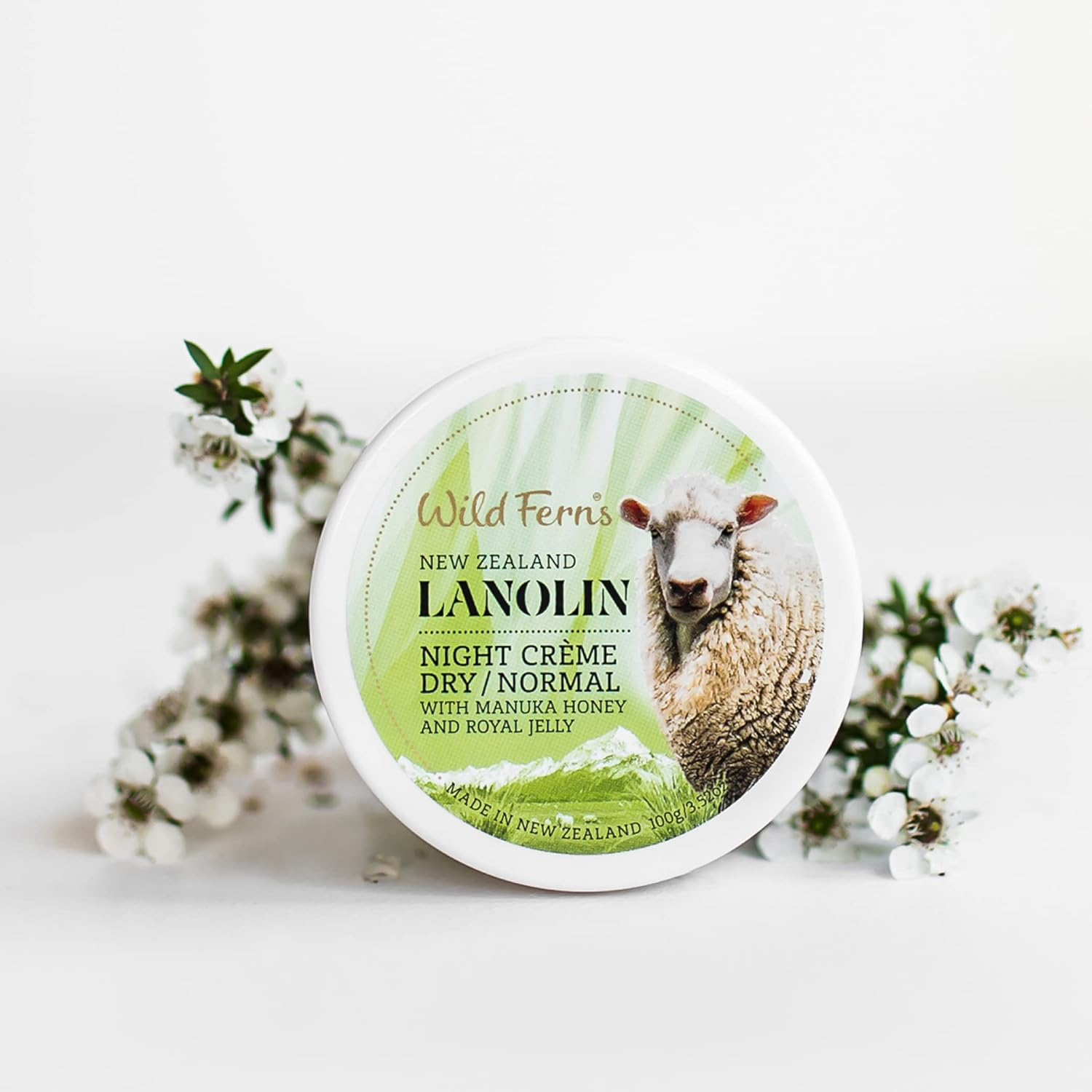 Wild Ferns Lanolin Night Cr&egrave;me with Manuka Honey 80+ & Royal Jelly (Dry to Normal), 100G image number 2