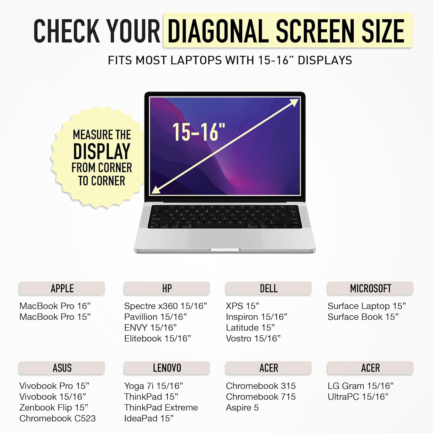 Vandel - the Original Puffy Laptop Sleeve 15-16 Inch Sleeve for Women and Men Macbook Pro 16 Inch Case, Cute Computer Sleeve 15.6 Inch HP Carrying Case Laptop Bag/Asus/Dell/Hp Laptop Case 15.6 Cover image number 3