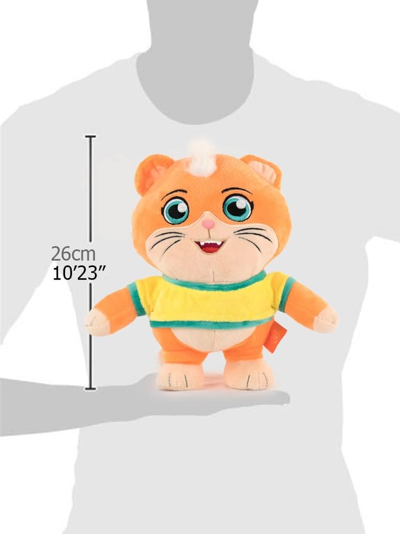 BARRADO 44 Cats Character Cuddly Toy - Lampo, Milady, Polpetta, Pilou - 26 Cm - Super Soft Quality (Polpetta) image number 2