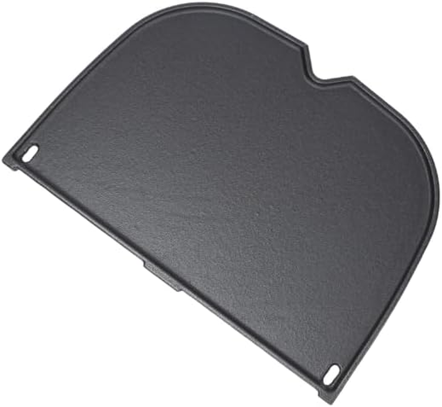 CAMPAQUIP Half Cast Iron Griddle Plate - Fits Weber Q N Series | Q2000N, Q2200N, Q2600N+, Q2800N+ | Heavy-Duty Cookware for Outdoor Use | BBQ Hot Plate image number 1