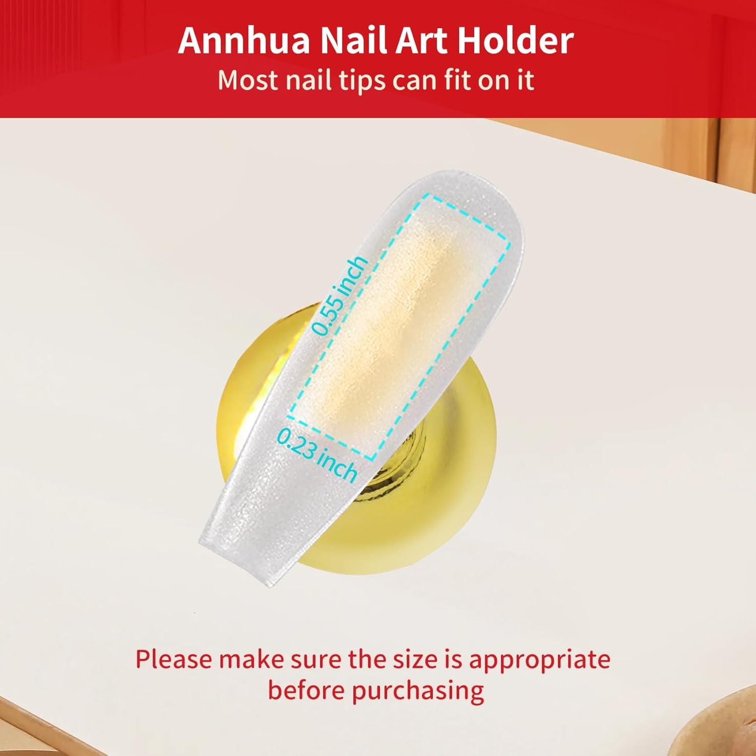 Annhua Nail Display Stand - Magnetic Nail Holder for Press on Nails, Pink, Acrylic, Fake Nails image number 5