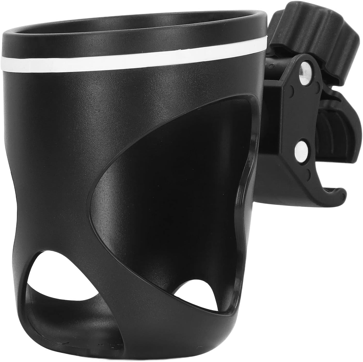 Stroller Cup Holder Universal Black ABS Plastic Rotatable Parent Bottle Holder for Baby Stroller Accessories image number 1