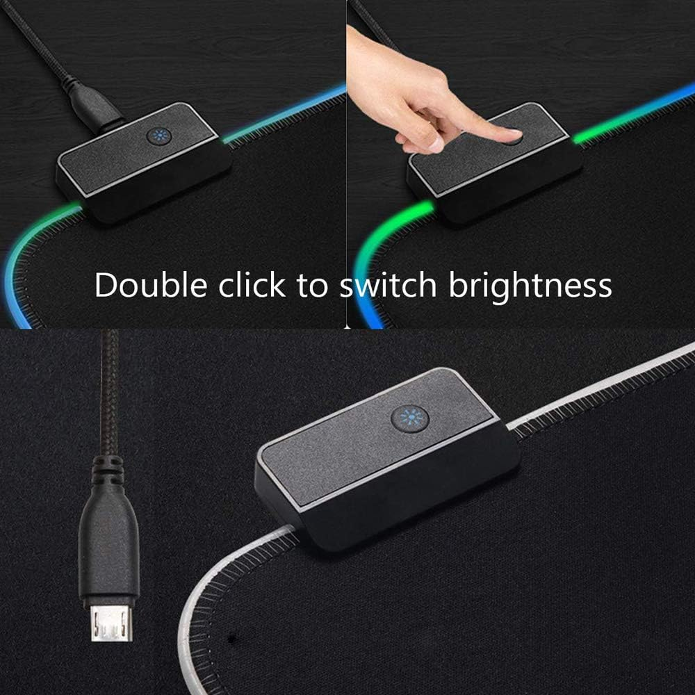 Axgear Gaming Mouse Pad RGB LED Light Color Switching for Computer Laptop Large image number 1