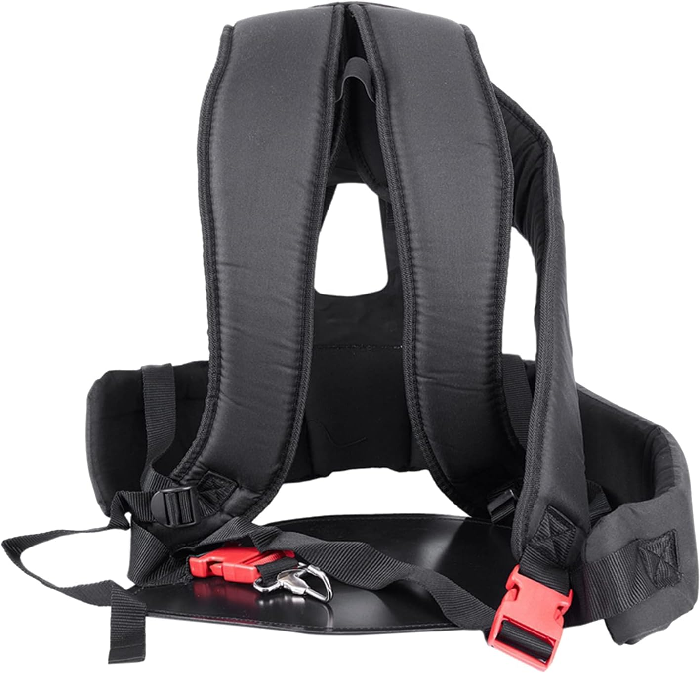 Comfort Padded S Double Shoulder Strap Harness Thicken Brush Cutter Belt Lawn Mower String Brushcutters Harness Black image number 3
